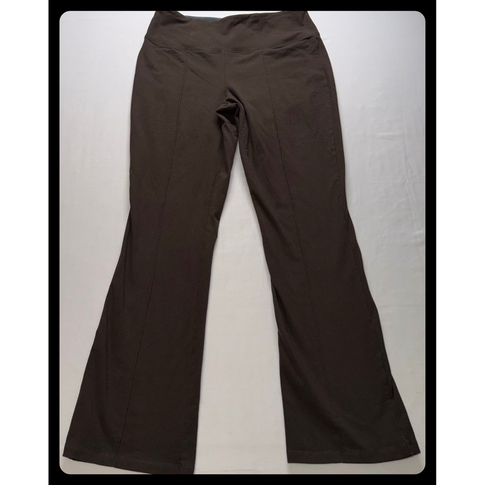 Women with Control Pants Women Size M Brown Bootcut Tummy Control Yoga